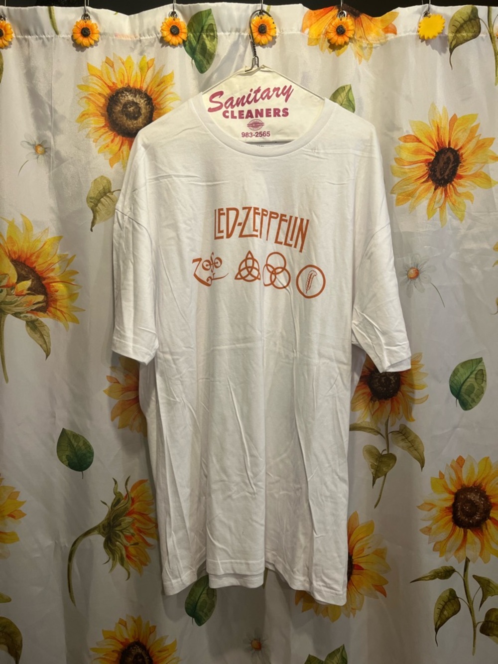Led Zeppelin White Short Sleeve Graphic Tee